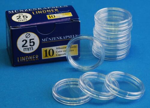 Lindner Kapseln - 25 mm - 10er Pack