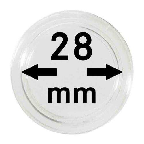 Lindner Kapseln - 28 mm - 10er Pack