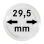 Lindner Kapseln - 29,5 mm - 10er Pack