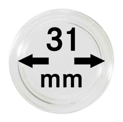 Lindner Kapseln - 31 mm - 10er Pack
