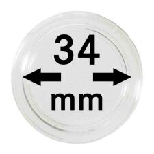 Lindner Kapseln - 34 mm - 10er Pack
