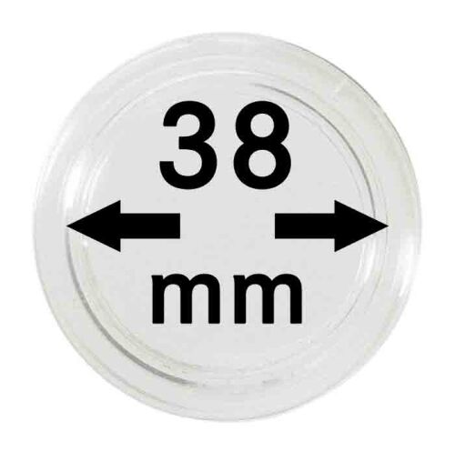 Lindner Kapseln - 38 mm - 10er Pack