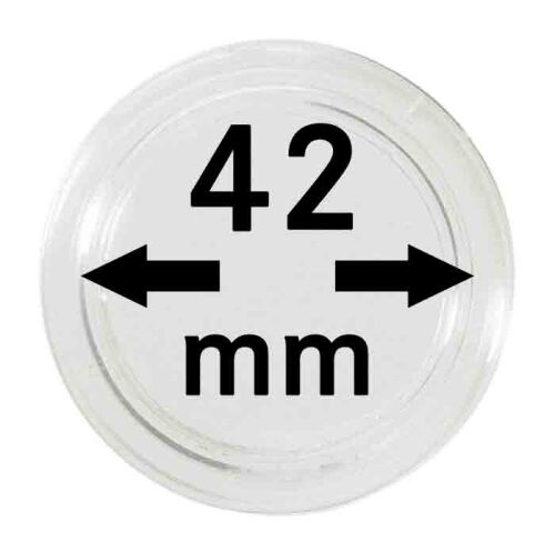 Lindner Kapseln - 42 mm - 10er Pack