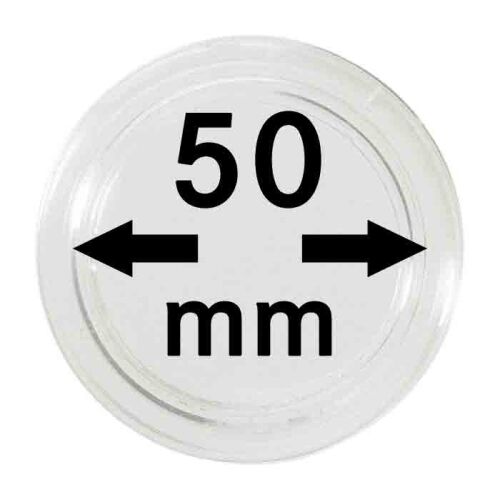Lindner Kapseln - 50 mm - 10er Pack