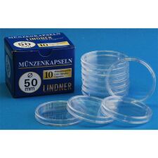 Lindner Kapseln - 50 mm - 10er Pack